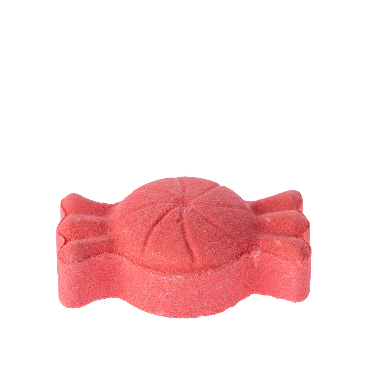Grace & Gild Fun Fizzer Candy 40g in a bright red wrapped-candy shape with raised curved detailing on a white background.