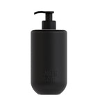 Smith & Co. Hand & Body Wash 400ml Tabac & Cedarwood in a matte black glass bottle with an embossed logo and matching black pump on a white background.