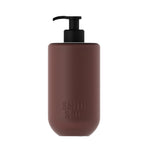Smith & Co. Black Oud & Saffron Hand & Body Wash 400ml in a deep burgundy bottle with a black pump dispenser against a white background.
