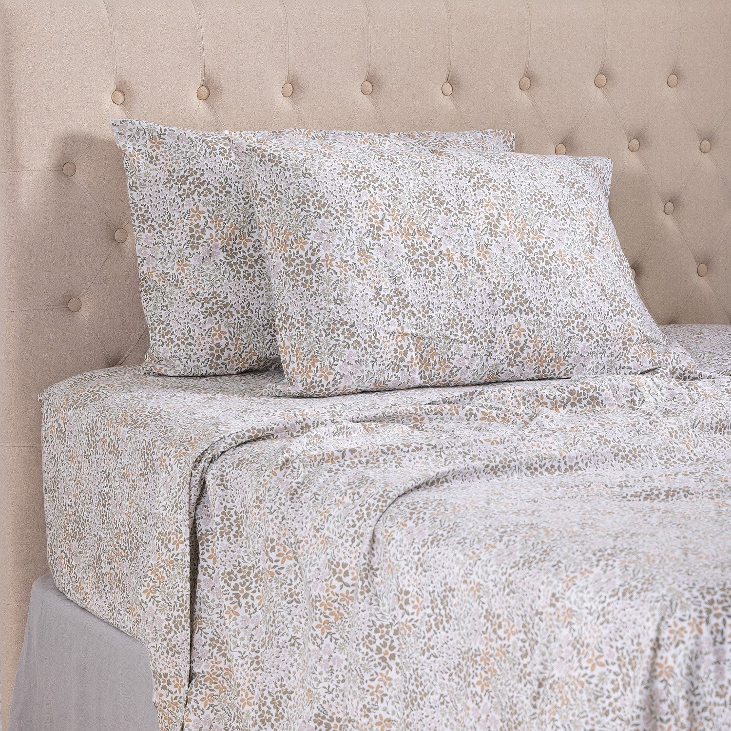 Hush Printed Flannelette Flat Sheet