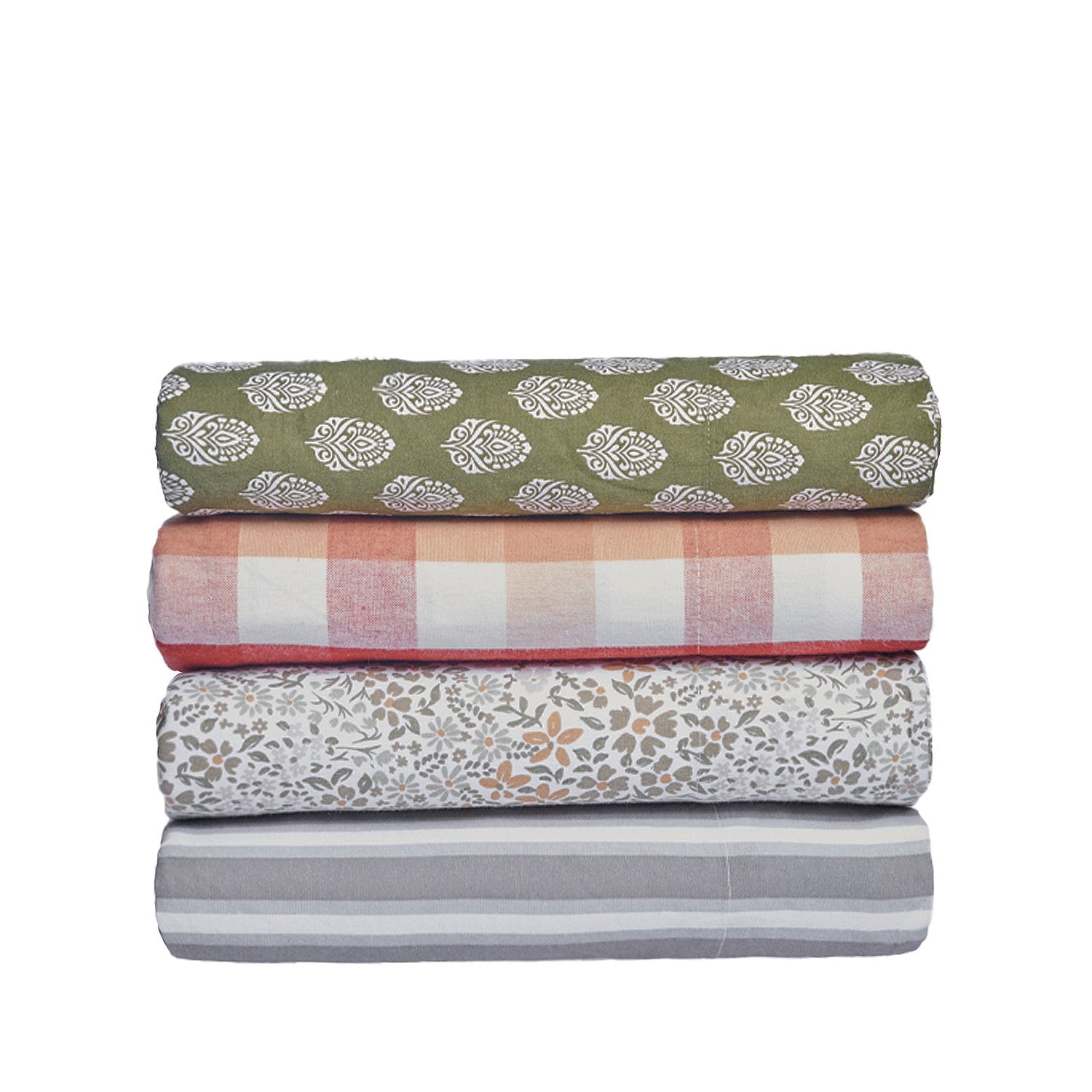 Hush Printed Flannelette Flat Sheet