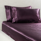 Hometones Sadie Satin Fitted Sheet & Pillowcase/s