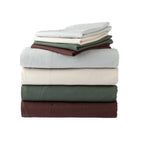 Fieldcrest Stonewashed 100% Cotton Sheet Set