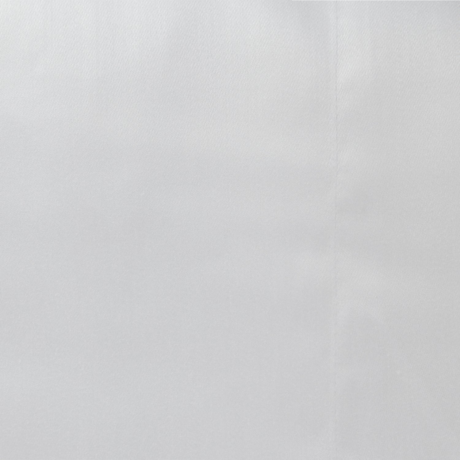 Close up of the Design Plus Duke Sheet Set in White, showing the plain cotton fabric texture.