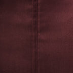 Close-up of the Solace Satin Sheet Set in Berry, showing the rich burgundy-toned satin-look fabric and stitched seam.