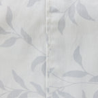 Pure & Simple Emma Printed Sheet Set in Silver packaged with matching fabric bag and delicate grey leaf design.