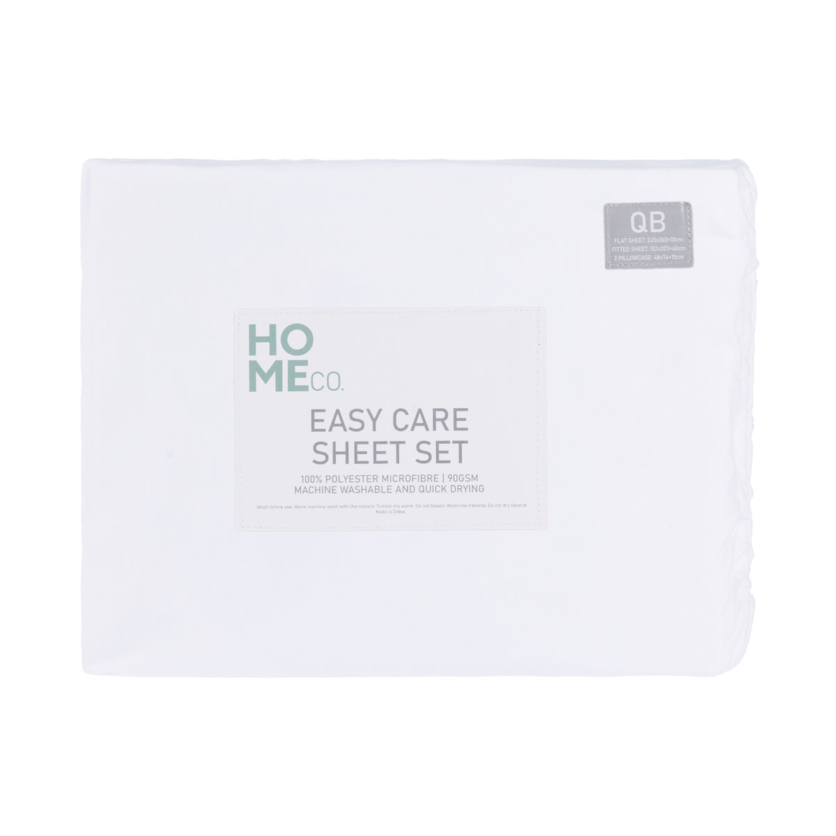 A sheet set in fabric bag Packaging.