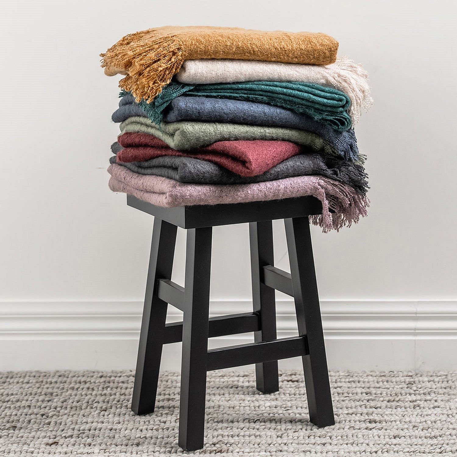 Design Republique Ari Faux Mohair Throw