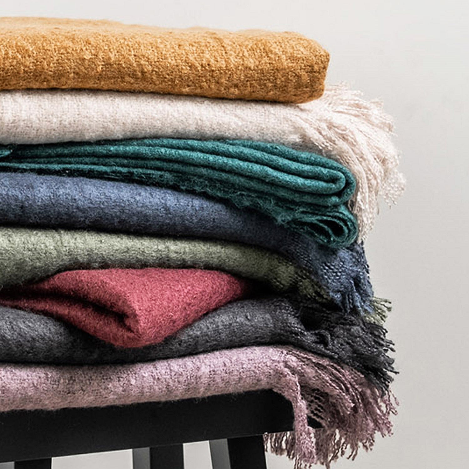 Design Republique Ari Faux Mohair Throw