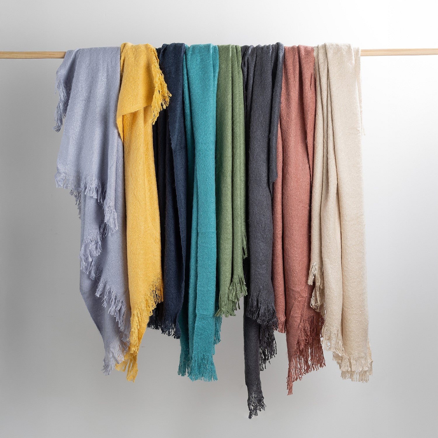 Design Republique Ari Faux Mohair Throw
