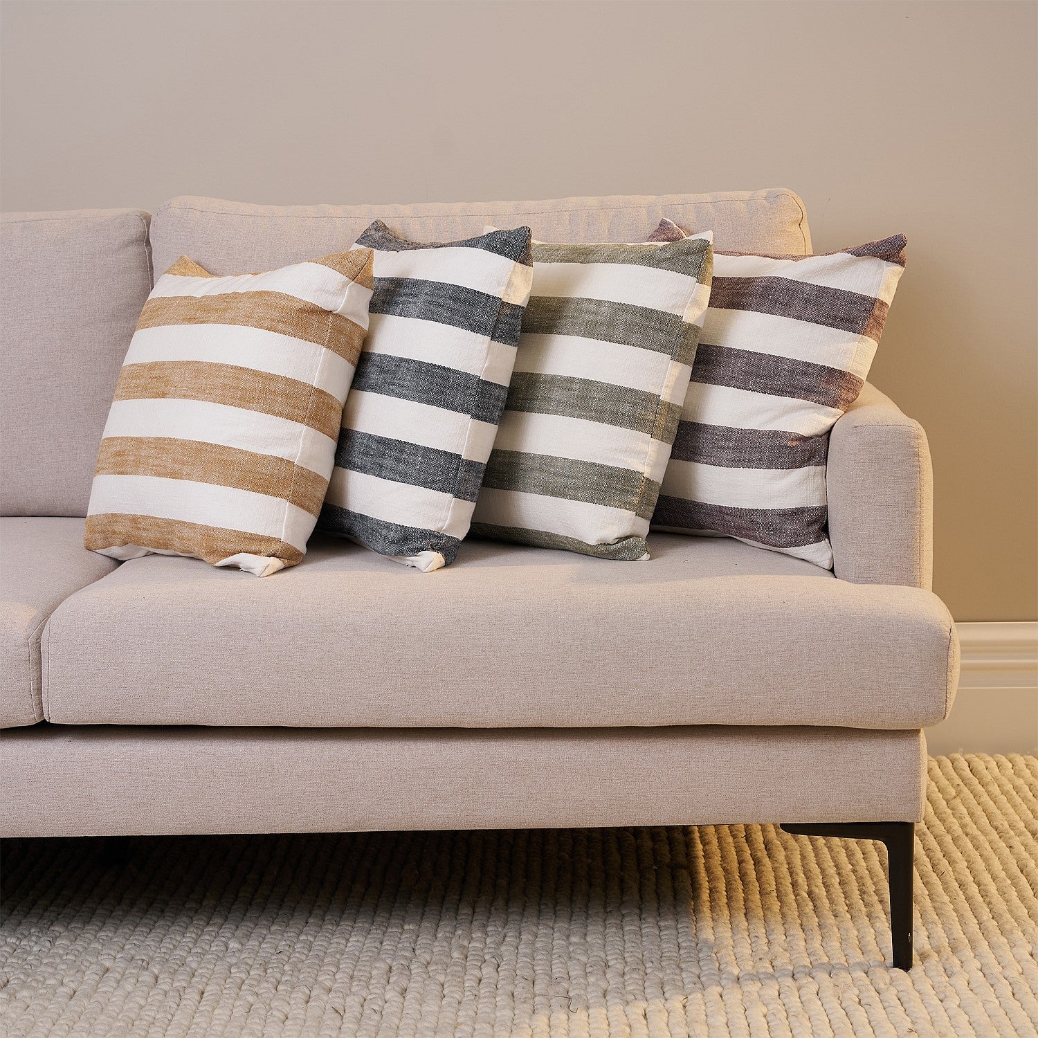 Cove Sophia Stripe Cotton Cushion