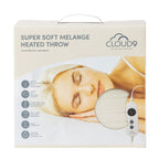 Cloud 9 Super Soft Melange Electric Heated Throw