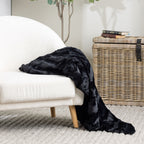 Solace Channel Faux Fur Throw