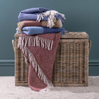 Woolrest 100% Pure New Zealand Wool Check Throw