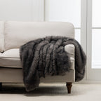 Design Republique Onyx Faux Fur Throw