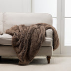Design Republique Sepia Faux Fur Throw