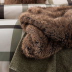 Design Republique Sepia Faux Fur Throw