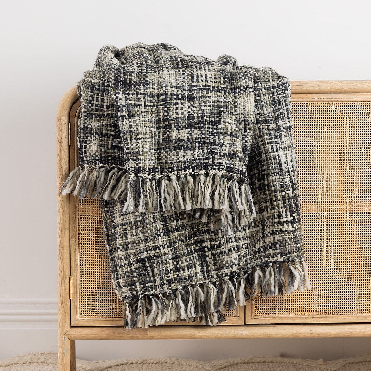 Home Co. Liv Throw Black Grey