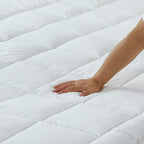 Close up of the quilted Cluster Puff Matress toperr 
