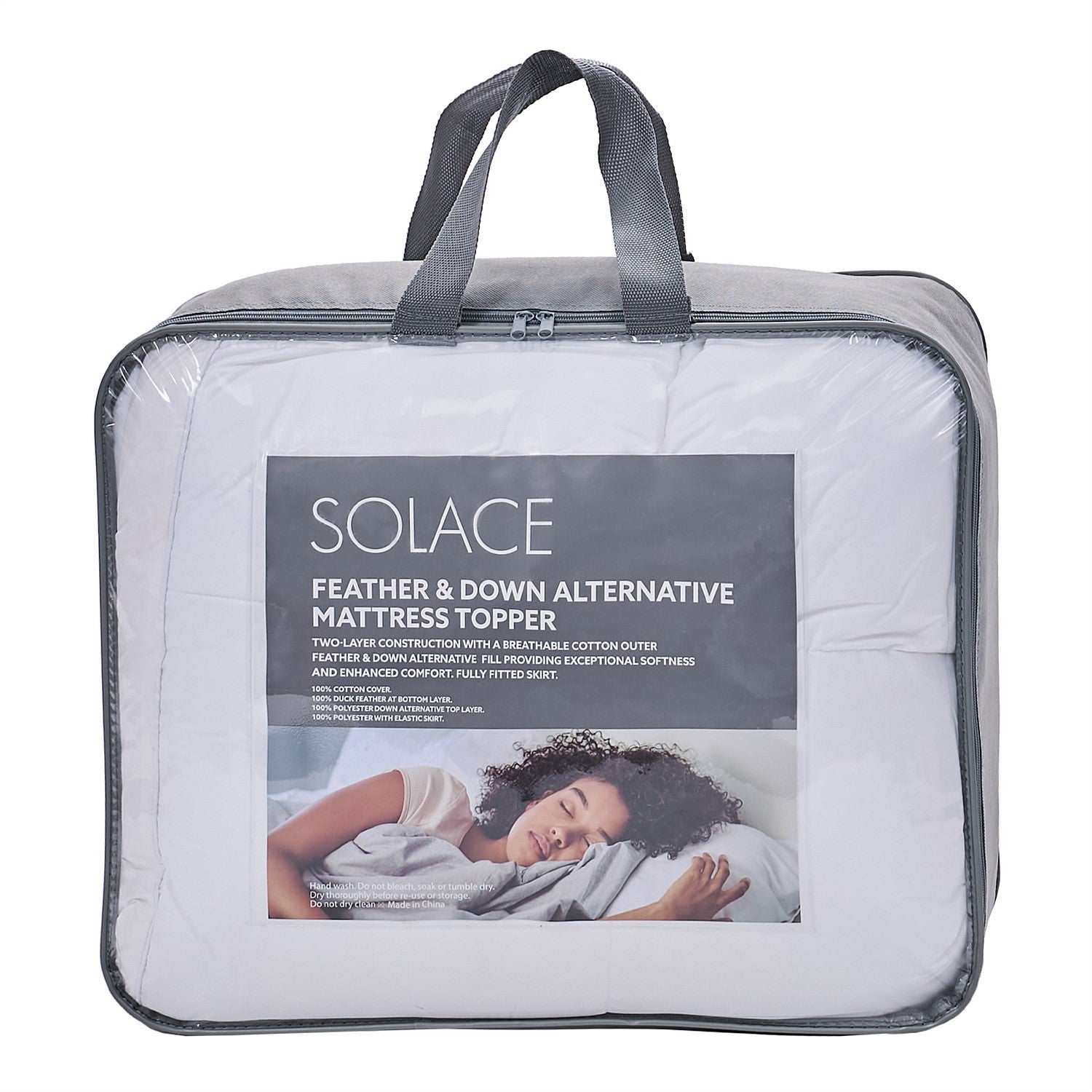 Solace Feather & Down Alternative Mattress Topper