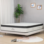 Close-up angled view of the Cloud 9 mattress featuring a plush quilted sleep surface and modern layered design in a contemporary bedroom setting.