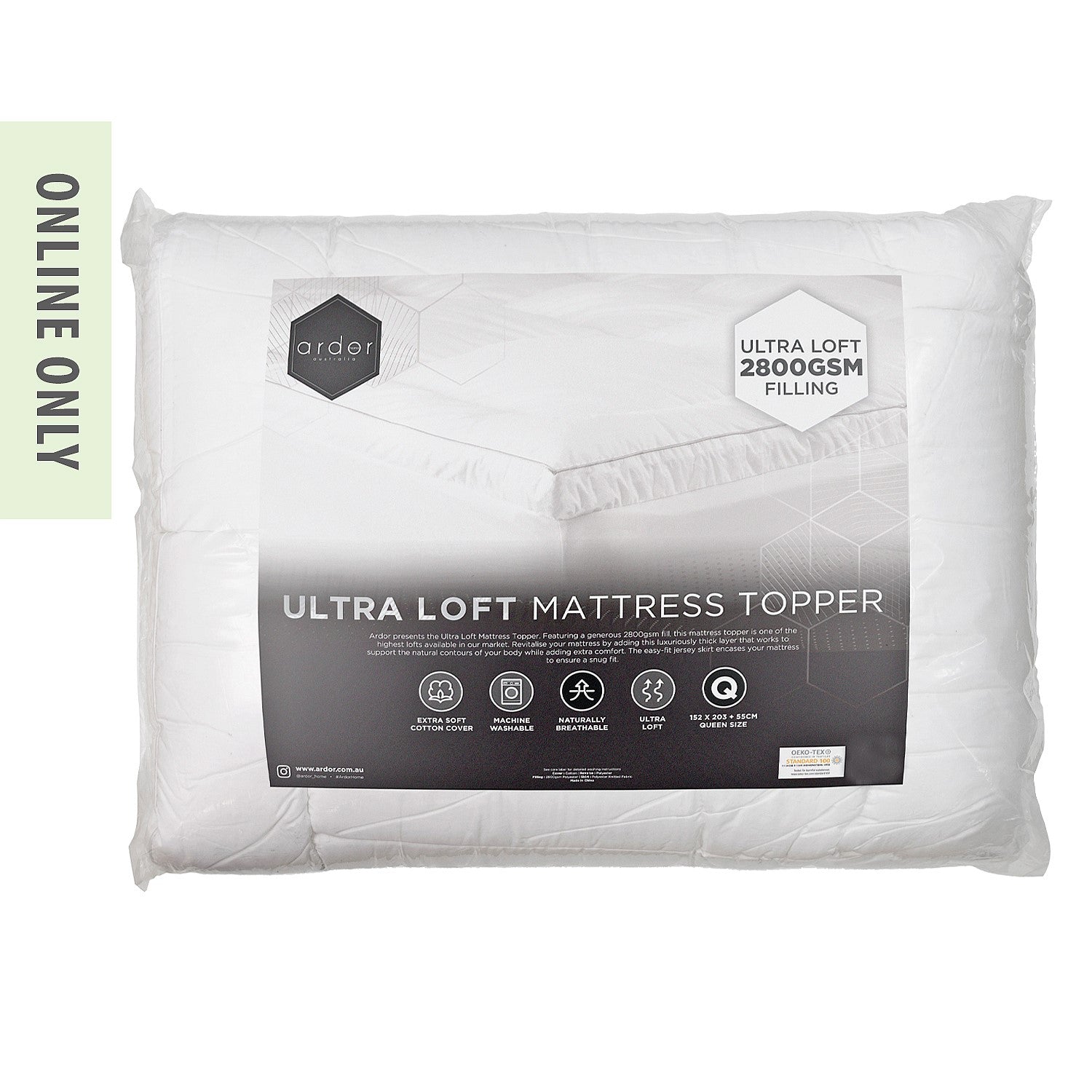 Ardor Ultra Loft 2800gsm Mattress Topper