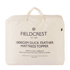Fieldcrest 1800gsm Duck Feather Mattress Topper