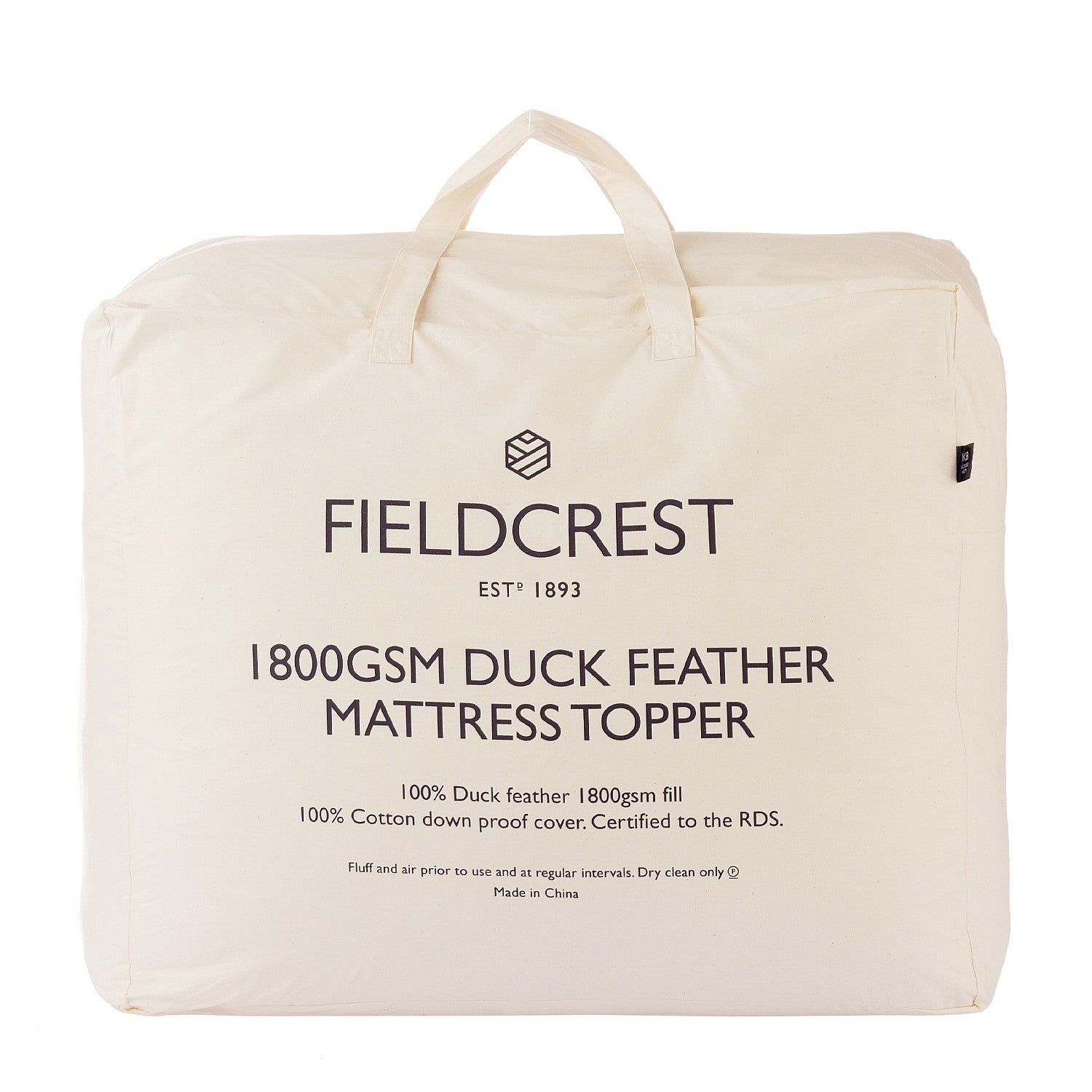 Fieldcrest 1800gsm Duck Feather Mattress Topper