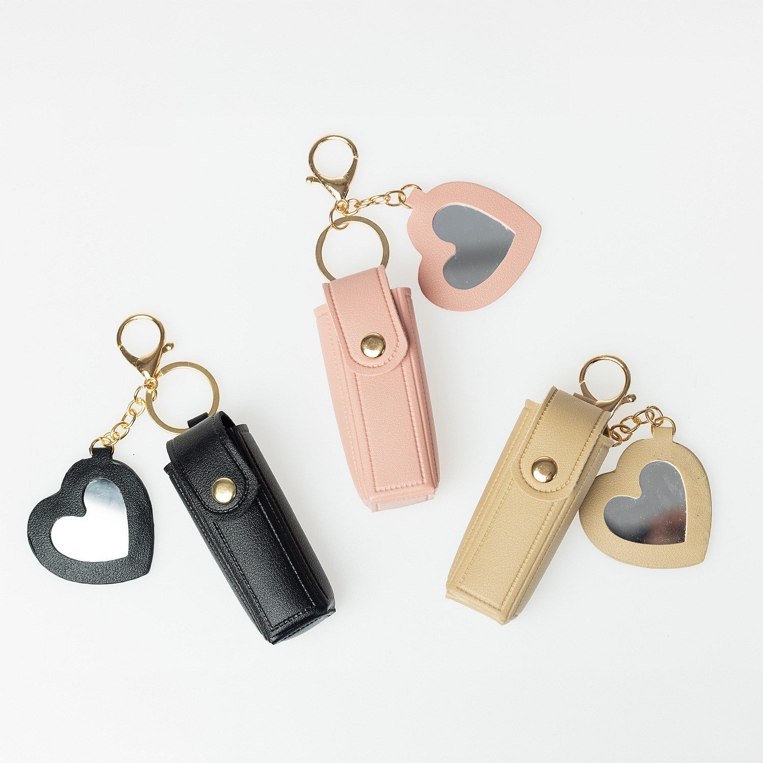 Grace & Gild Maisy Lipstick Keyring Holder Black