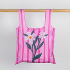 Home Co. Daisy Stripe Recycled Double Sided Foldable Tote
