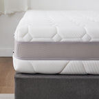 Side profile of the Cloud 9 Dual Side 7-Zone Mattress highlighting the breathable mesh border.