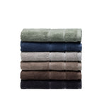 Design Plus Tia Plush 600gsm Towel Pack colour range, showing coordinating towels stacked in six shades.