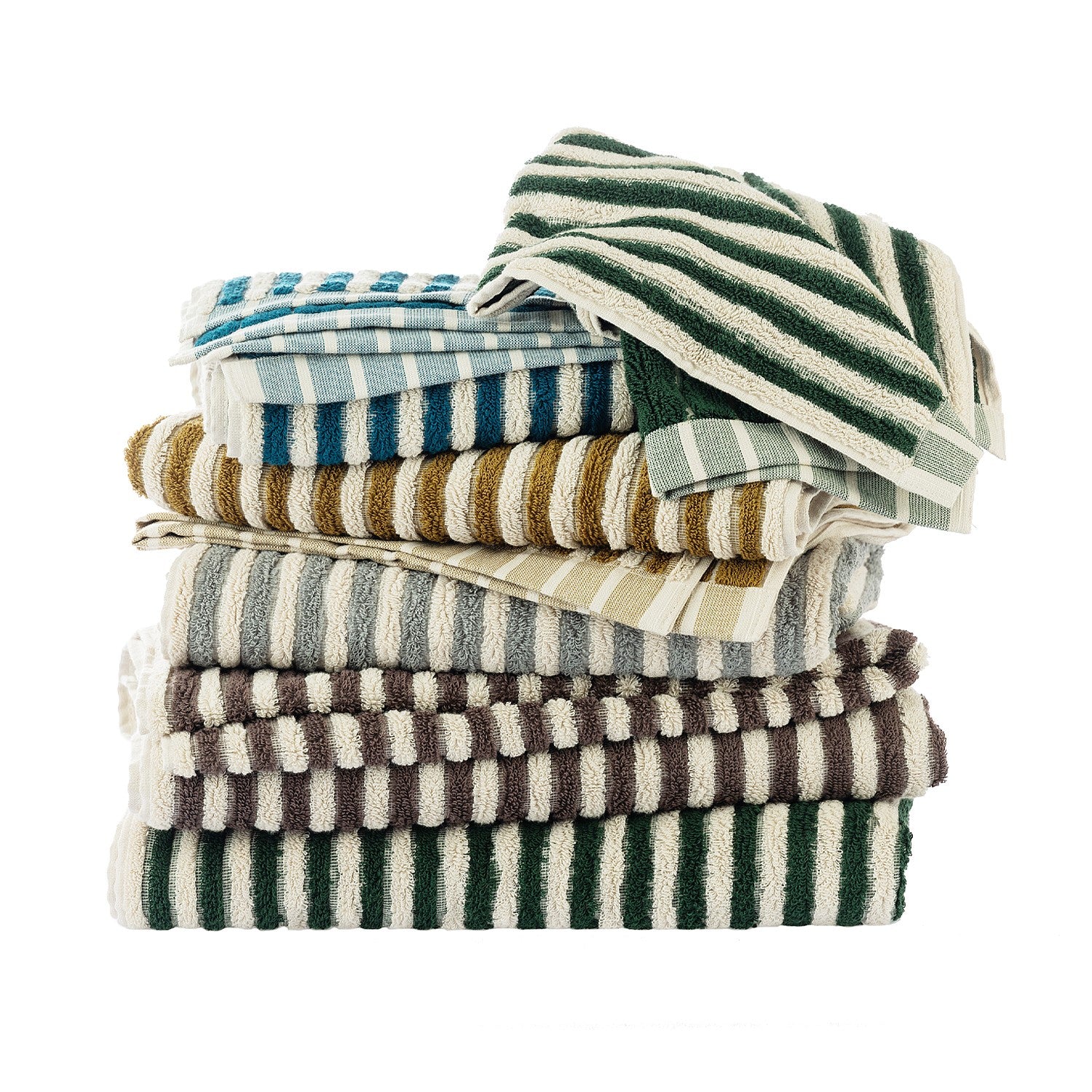 Design Republique Ava Stripe Bath Towel