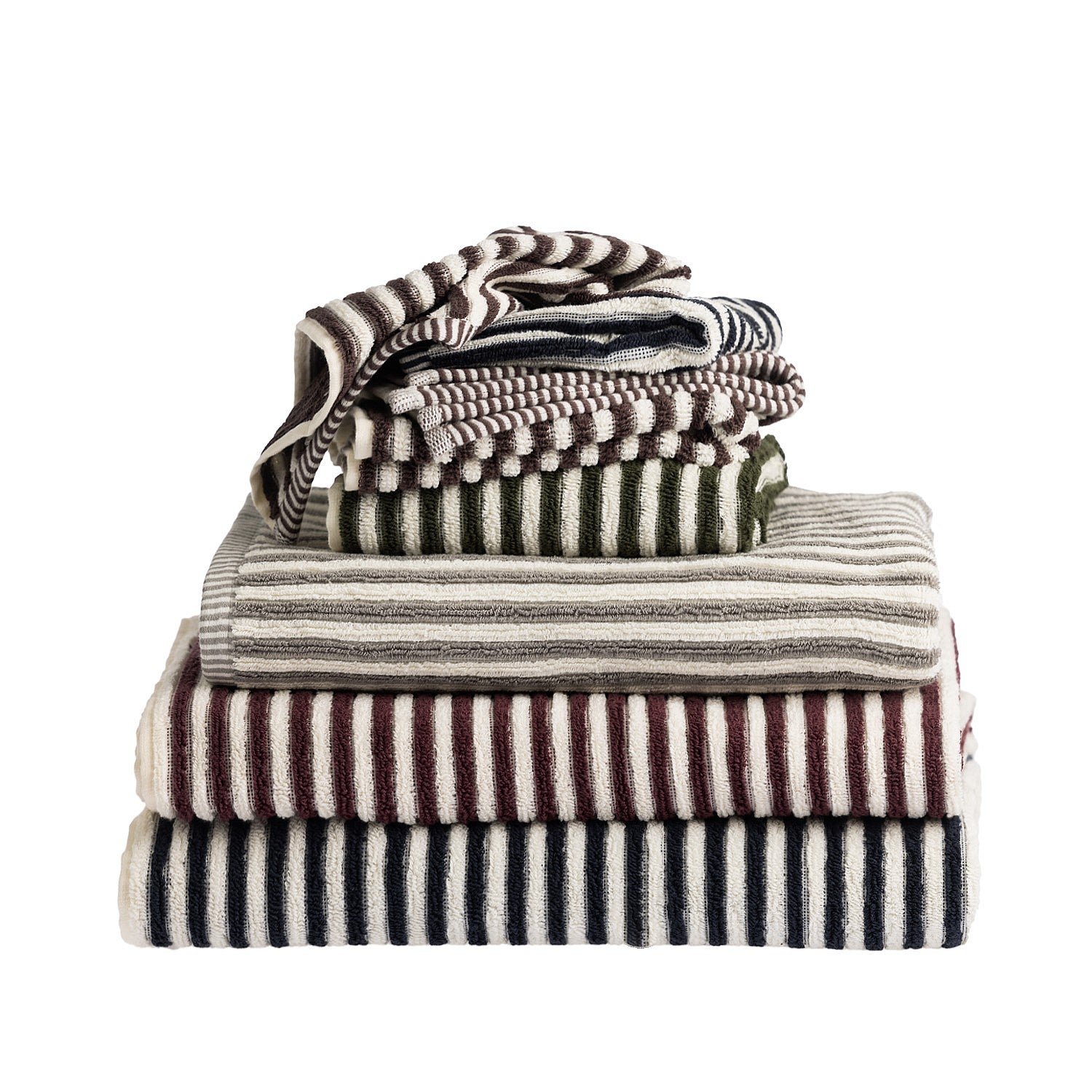 Fieldcrest Remmy Stripe Bath Towel 500gsm