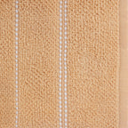 Home Co. Sara Stitch Bath Sheet in Peach, featuring a soft textured finish with white stitched stripe detailing.