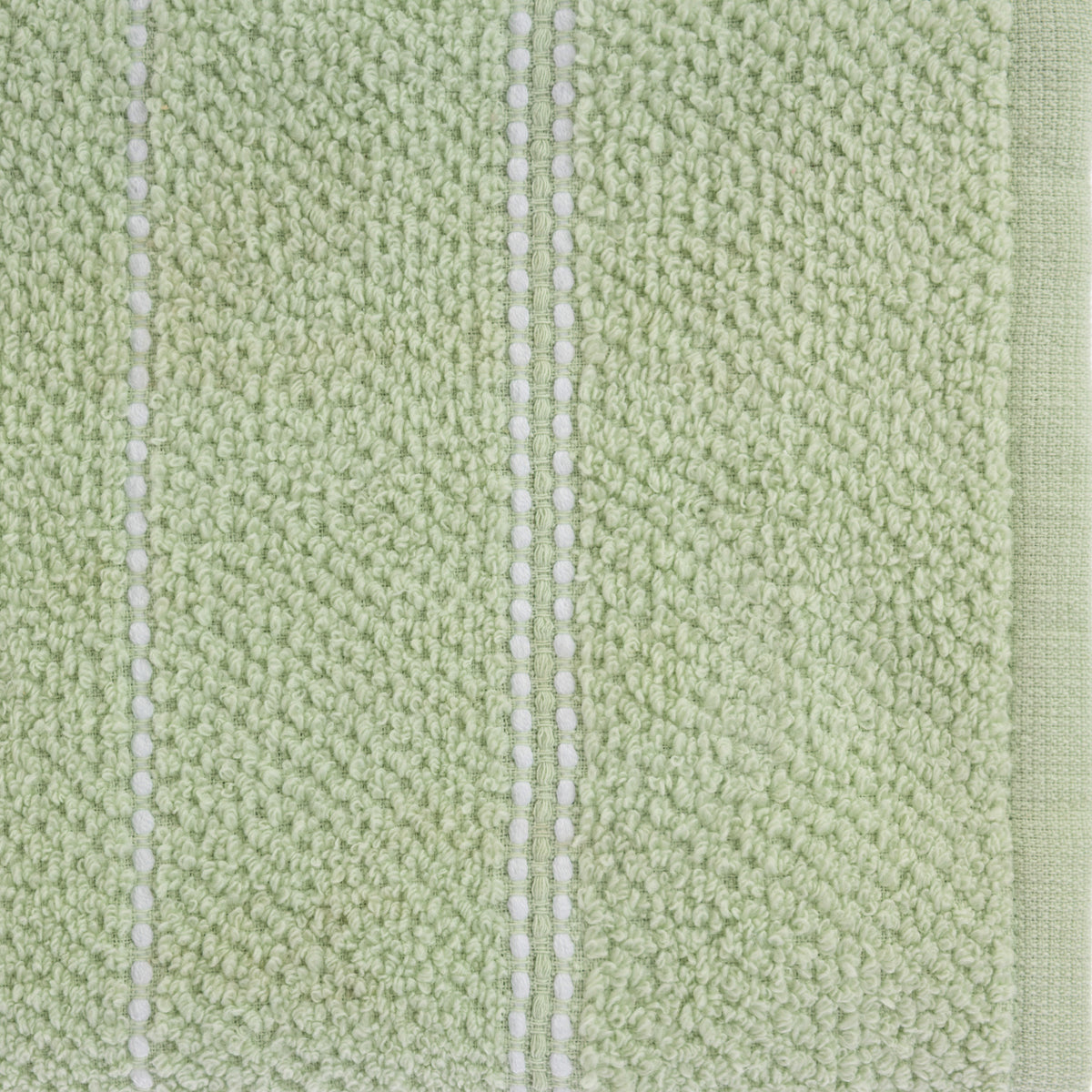 Home Co. Sara Stitch Bath Sheet in Sea Mist, featuring a soft textured finish with white stitched stripe detailing.