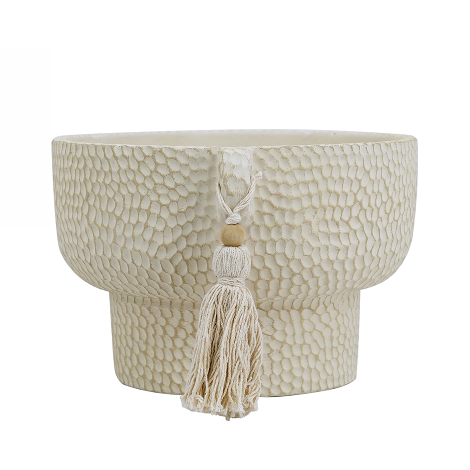 Gracious Living Sara Cement Planter Wide