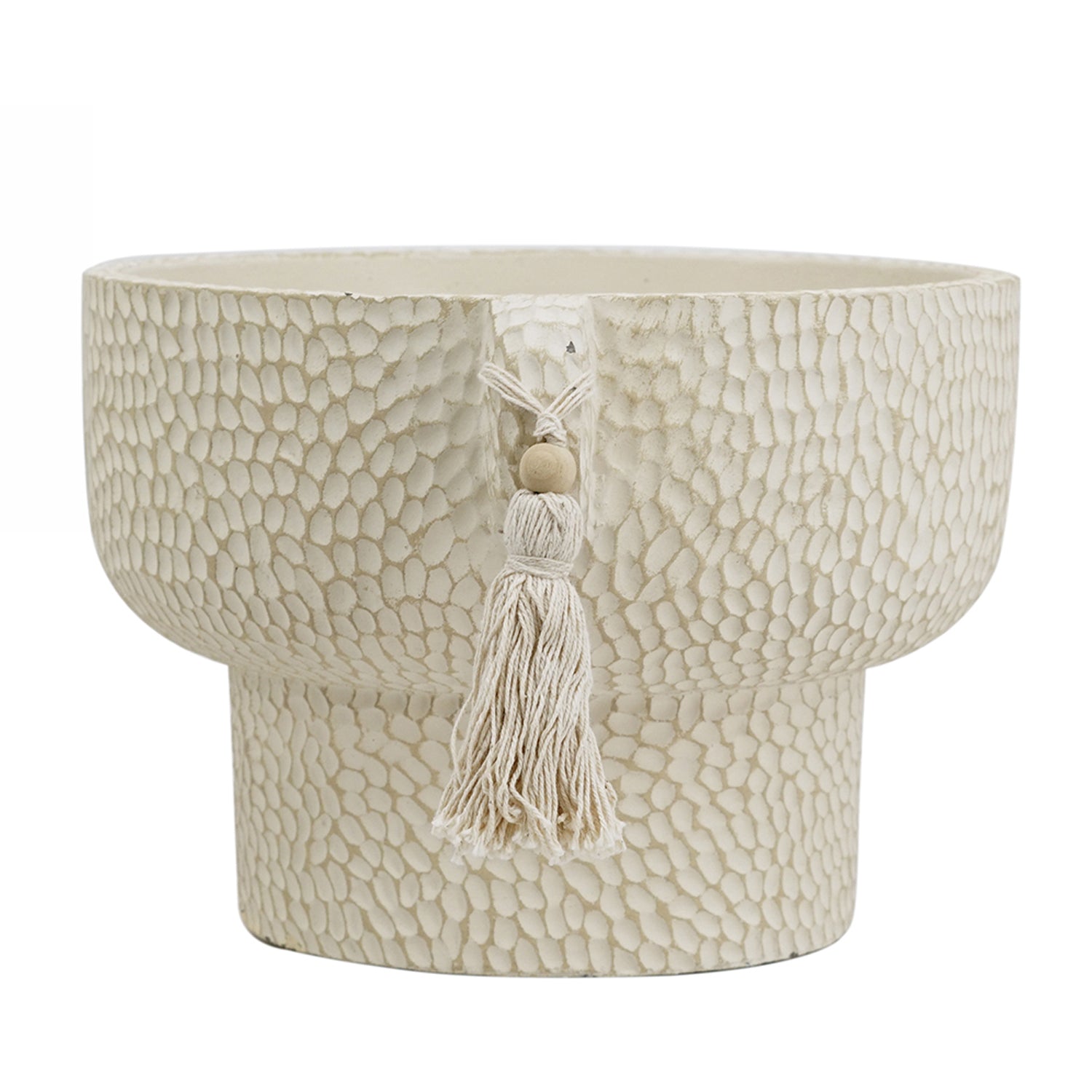 Gracious Living Sara Cement Planter Wide