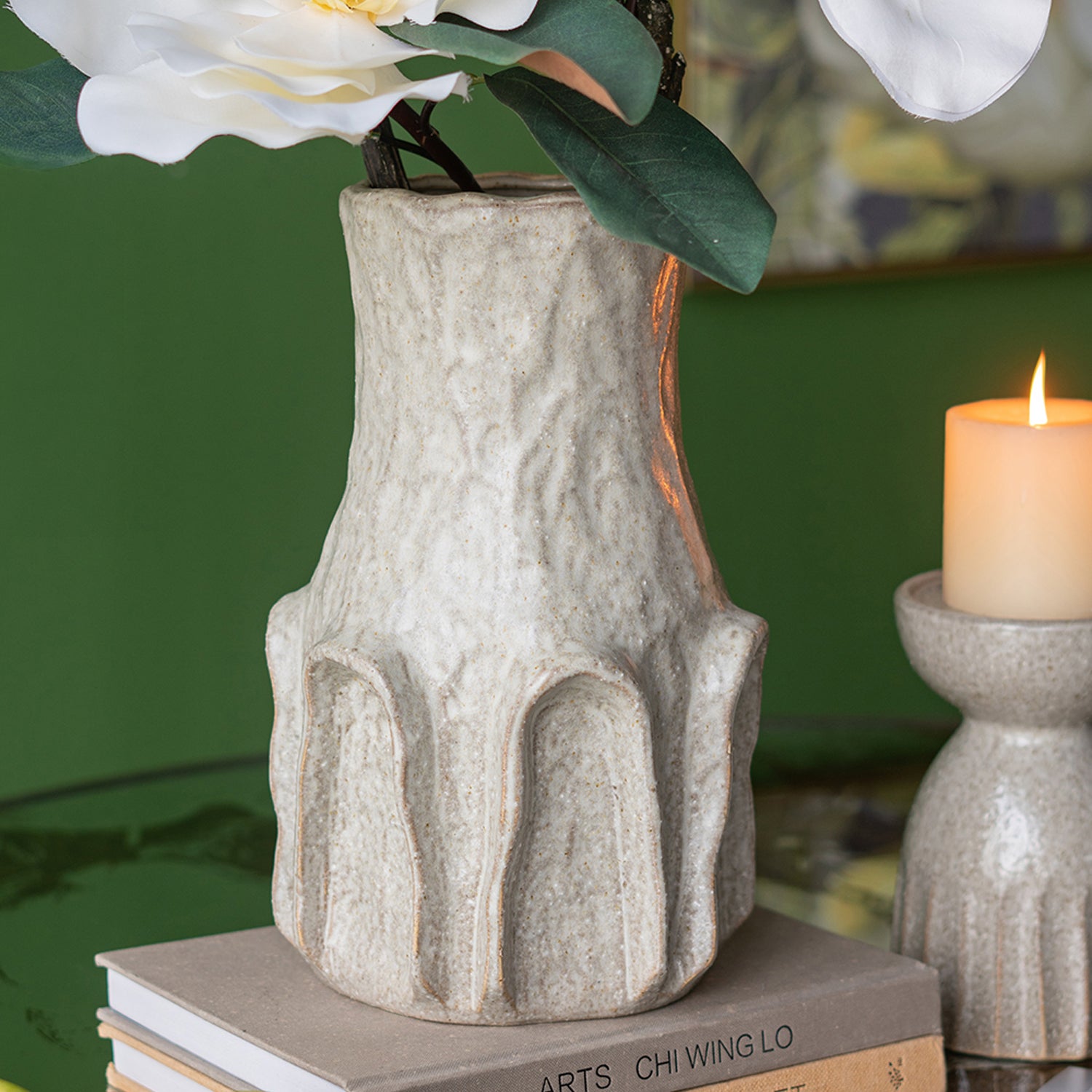 Gracious Living Frill Ceramic Vases