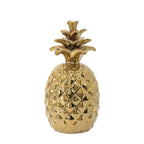 Design Republique Pippa Pineapple Décor Piece featuring a metallic gold pineapple shape with textured detailing.