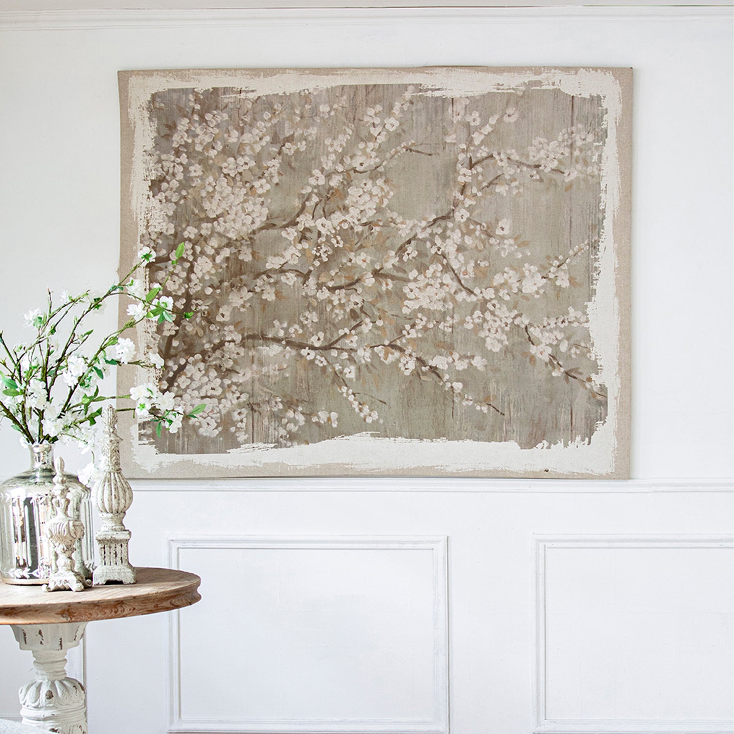 Home Chic Lily Cherry Blossom Canvas