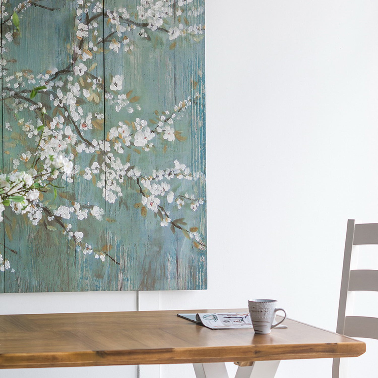 Home Chic 4-Piece Lily Cherry Blossom Canvas