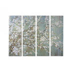 Home Chic 4-Piece Lily Cherry Blossom Canvas