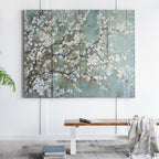 Home Chic 4-Piece Lily Cherry Blossom Canvas