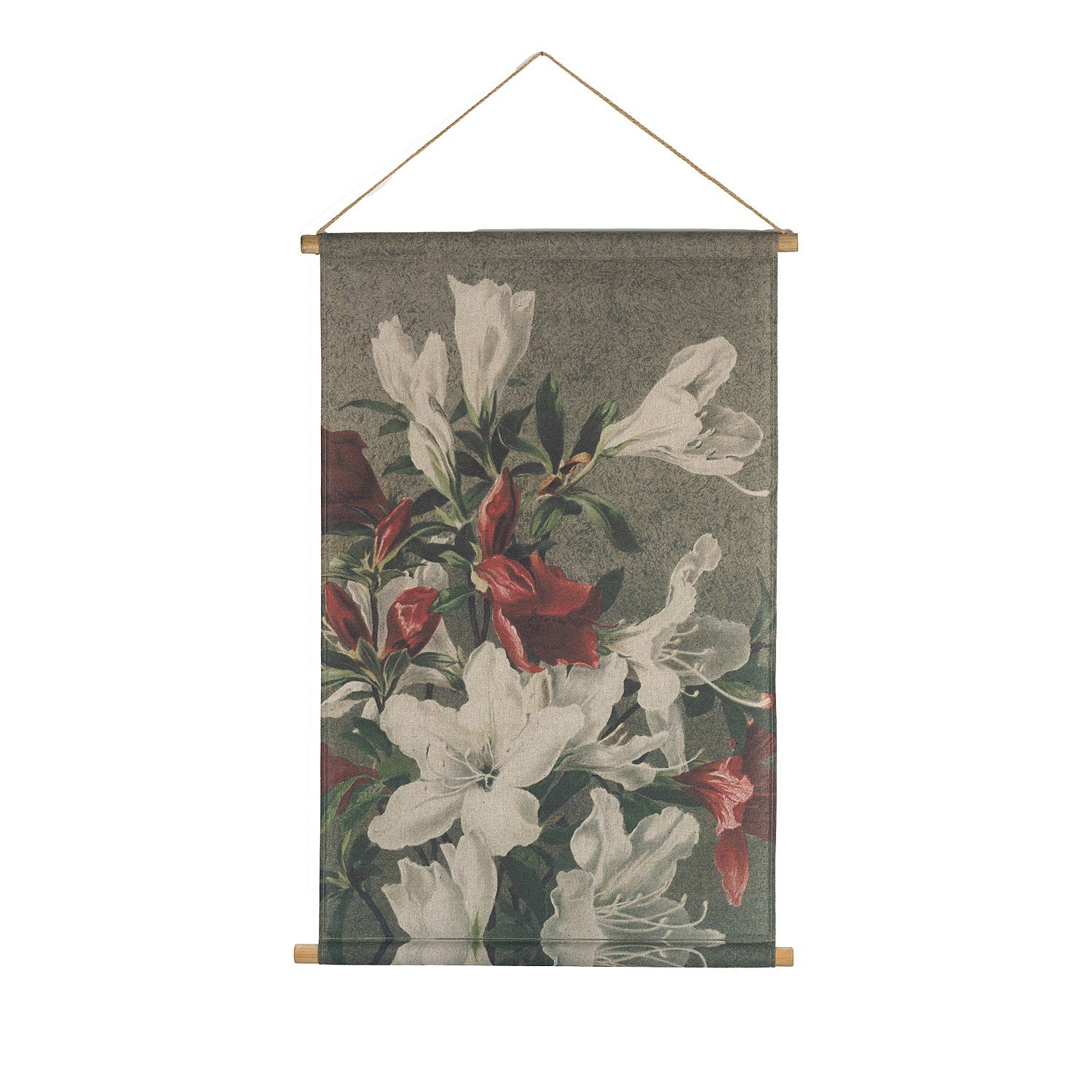 Design Republique Scroll Wall Art White Bloom