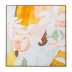 Solace Abstract Frangipani Framed Wall Art
