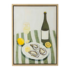 Design Republique Framed Canvas Oyster Wall Art