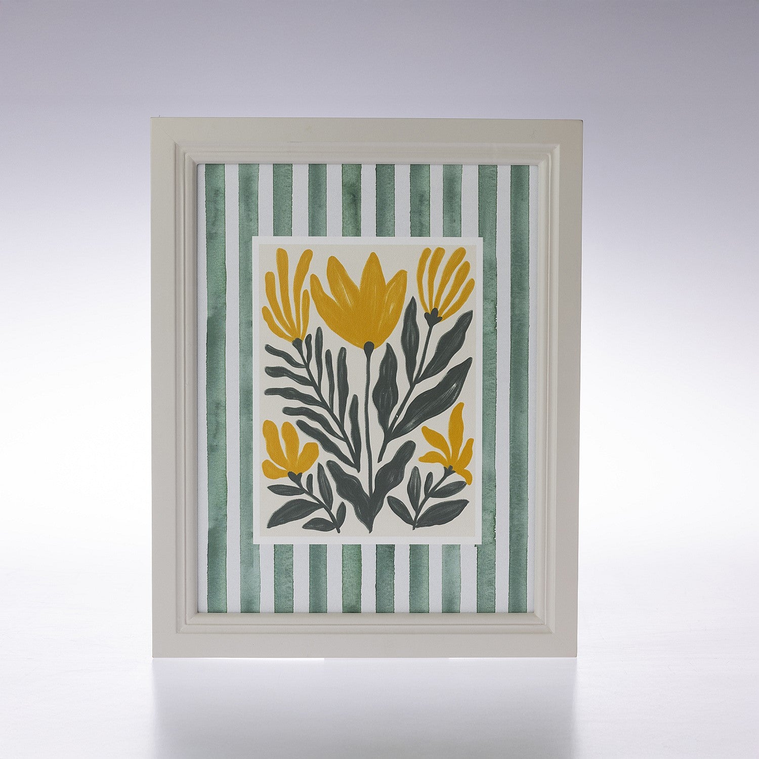 Design Republique Mala Stripe Dahlia Wall Art