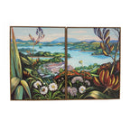 Design Plus Kiwiana Mahurangi Harbour Set of 2 Wall Art