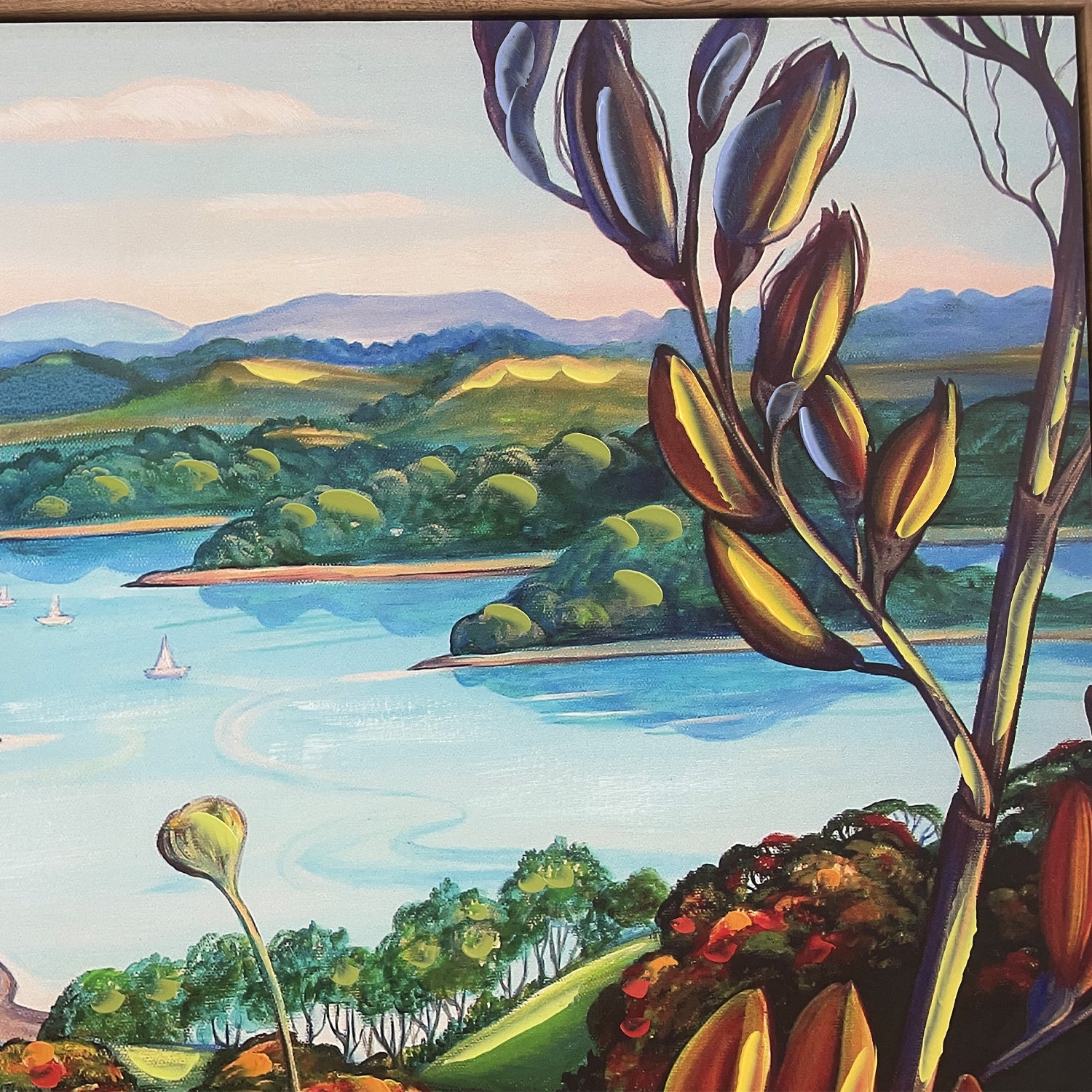 Design Plus Kiwiana Mahurangi Harbour Set of 2 Wall Art